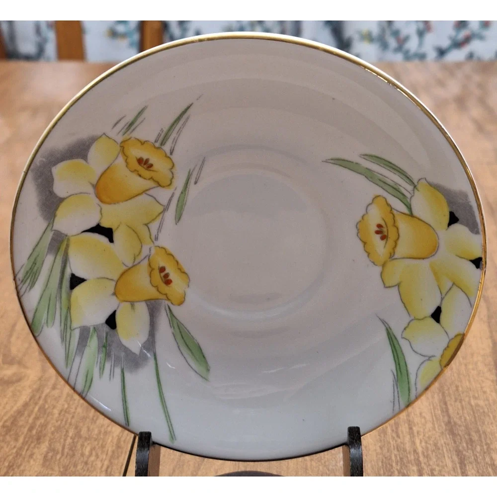 Vintage TF&S Ltd. Phoenix Bone China Tea Cup & Saucer Floral Yellow Daffodil